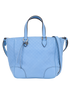 Top Handle, &pound;550, Handbags, Blue, Leather, Front view